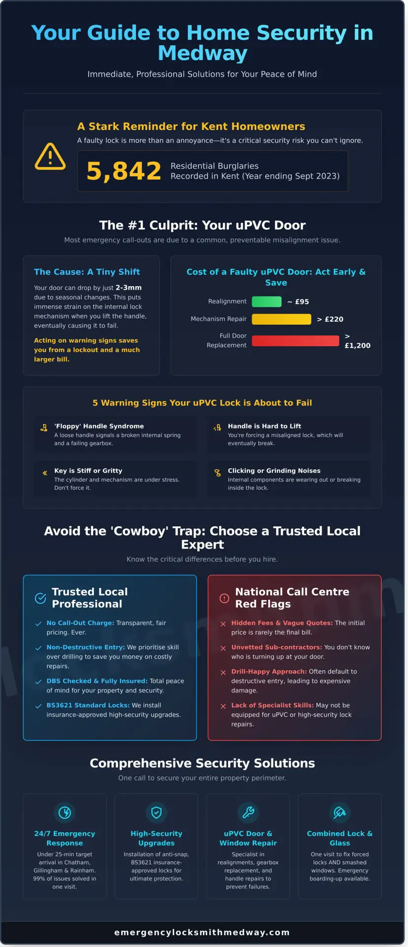 Expert Locksmith Medway: 24/7 Emergency Security & Door Repairs in 2026 - Infographic